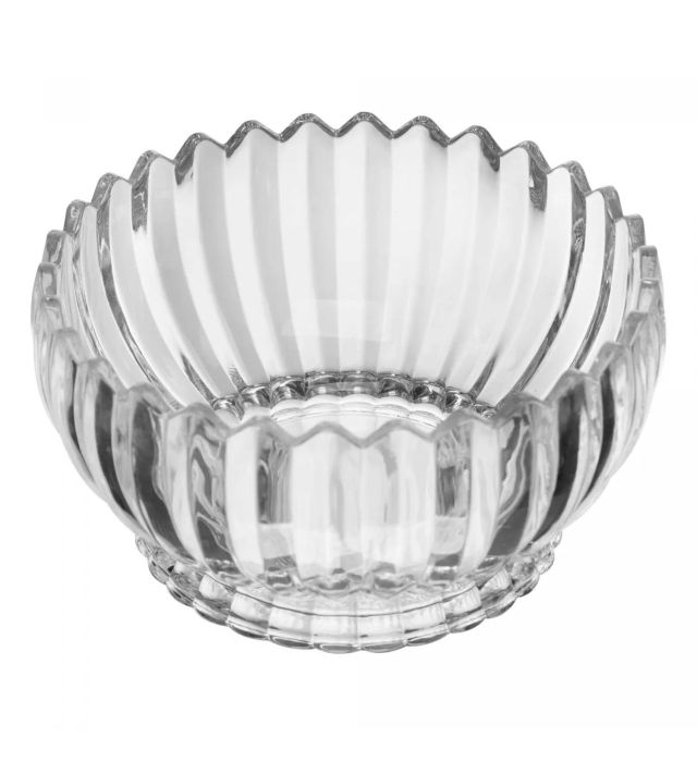 CENTRO DE MESA DE CRISTAL DE CHUMBO GENEVA 22CM X 22CM X 12CM